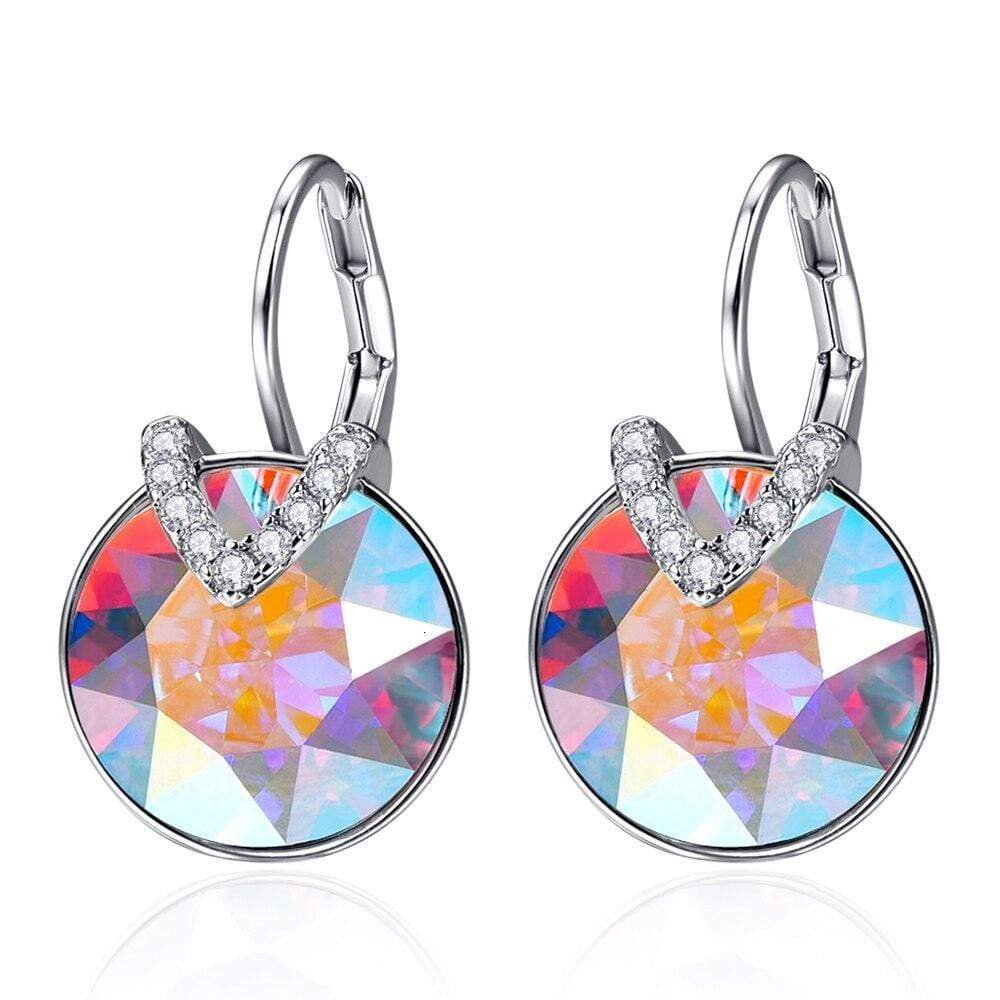 Dazzling sparkling dangle earrings for women, ideal party or special occasion statement jewelry.
