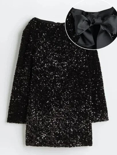 Trendy Stella glitter midi-dress for women, a festive & elegant outfit for dazzling special occasions.