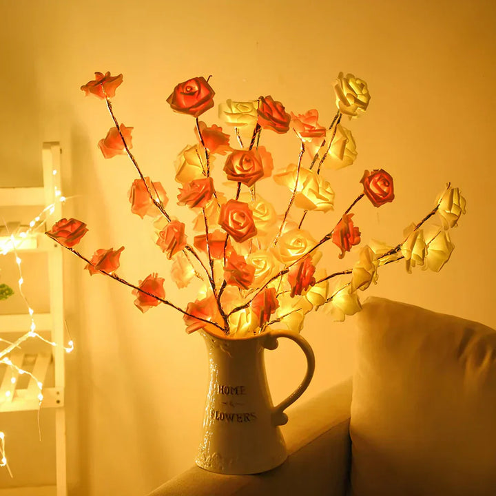 Battery operated LED branches, convenient and safe for indoor decorative use