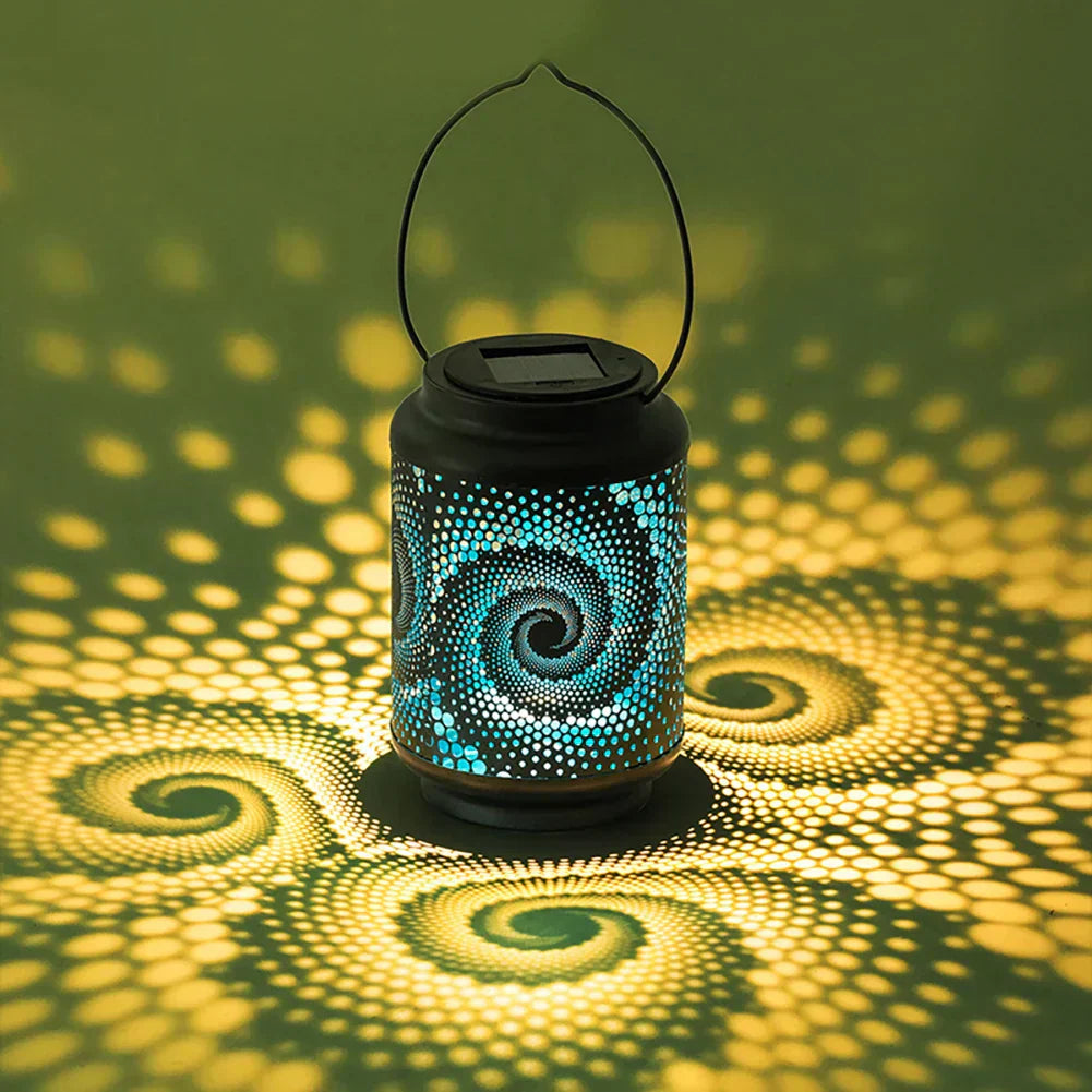 Close-up of a Glowneon solar snail garden light, featuring detailed design for unique outdoor decor.