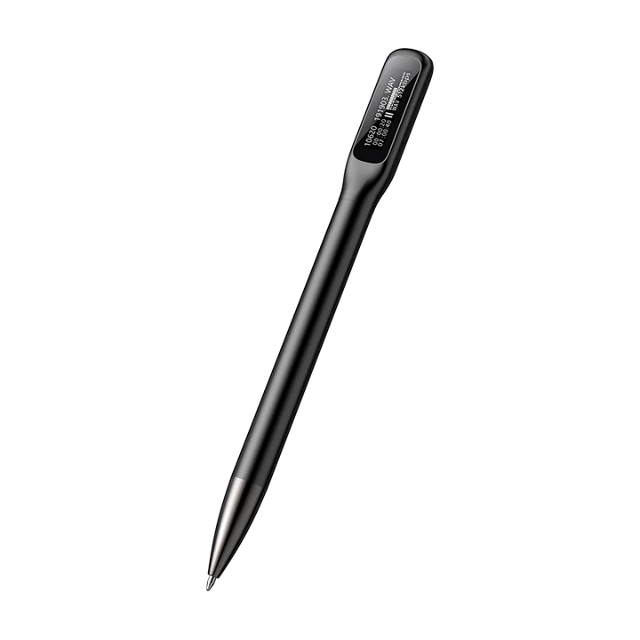 NotePro L65 digital voice recorder pen, perfect for meetings, featuring an OLED screen and easy playback.