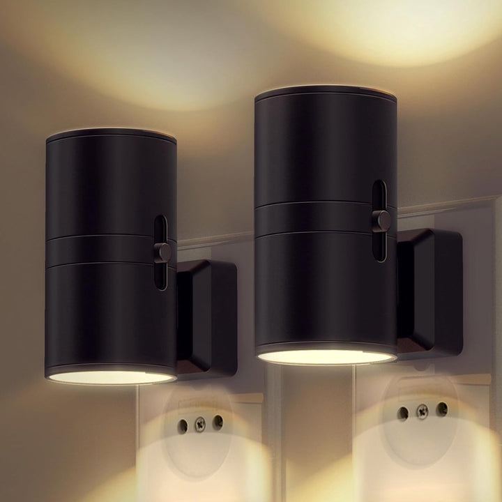 LumenGuard dimmable night light featuring an automatic sensor, perfect for soft ambient light in any room.