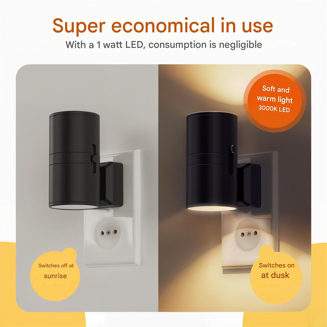 Versatile automatic sensor night light, dimmable for custom brightness, an essential energy-saving home accessory.