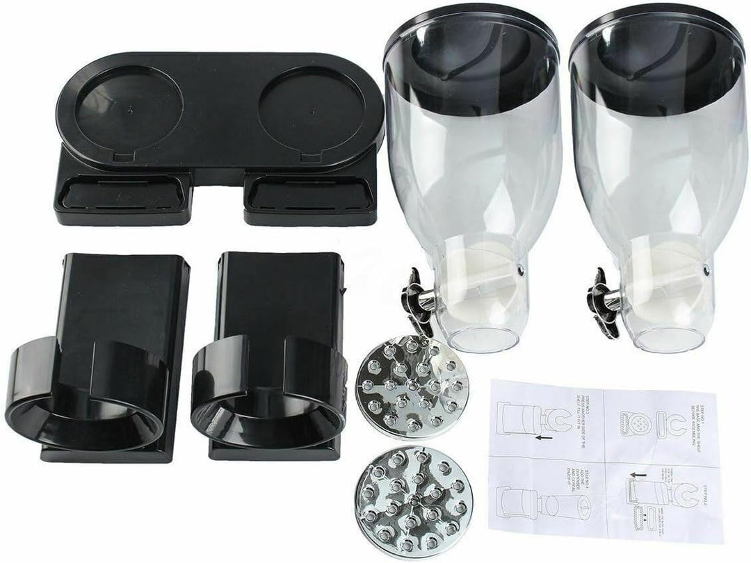 Kitchen organization essential: Double dispenser for cereals, nuts, and dried fruits