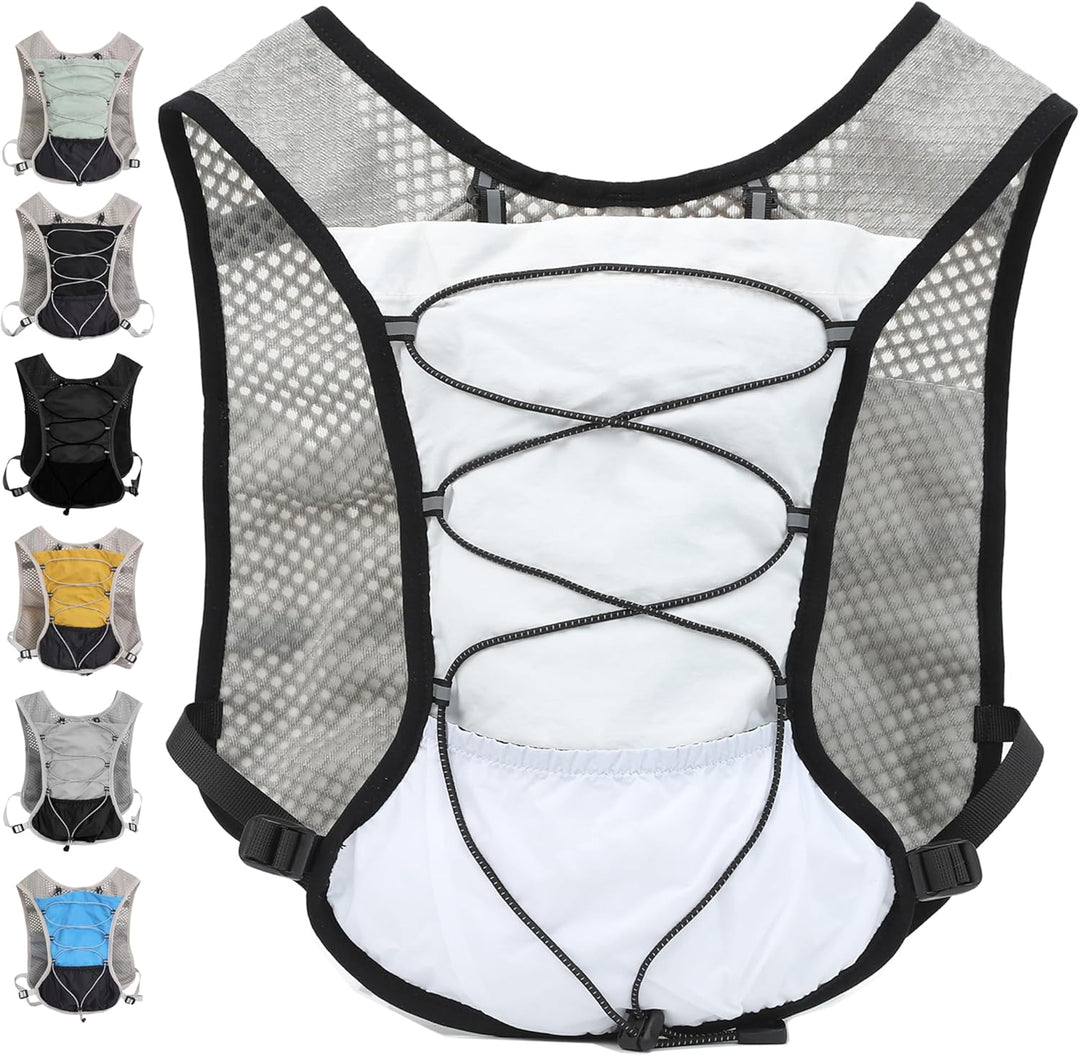 Front zipper detail of the Dravien cycling vest, ensuring items are secure while active