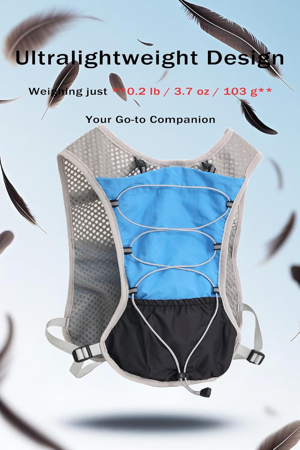 Dravien Ultra-Light Hydration Running Vest on a treadmill, suitable for indoor training too