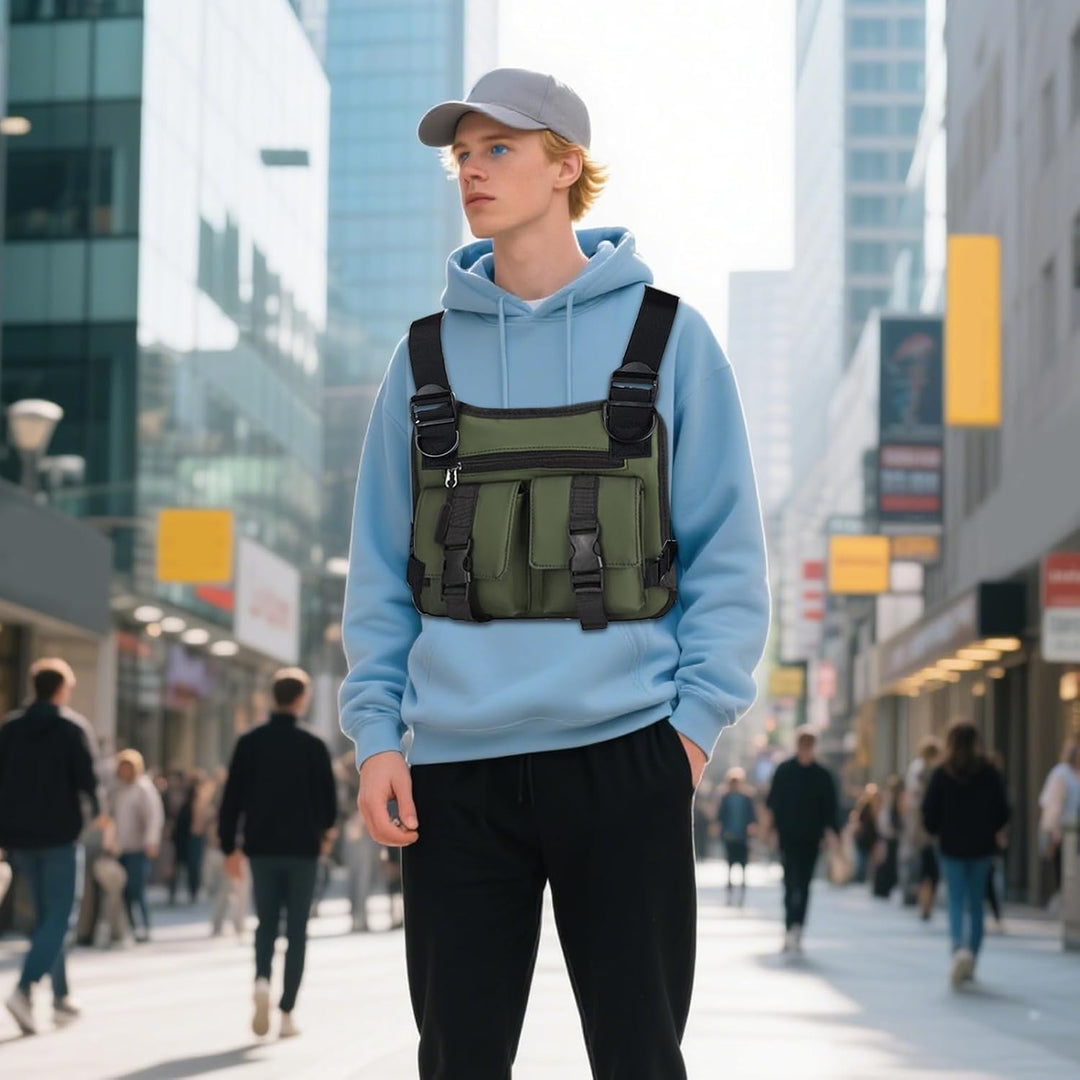 Running gear: Dravon men's adjustable vest with ample storage for keys, phone, and more