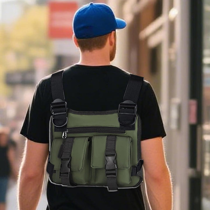 Dravon men's multi-pocket utility vest, essential accessory for active men, versatile style