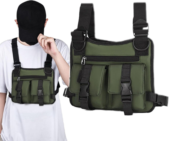 Flat lay:dravon men's athletic vest, showcasing its lightweight material and adjustable straps