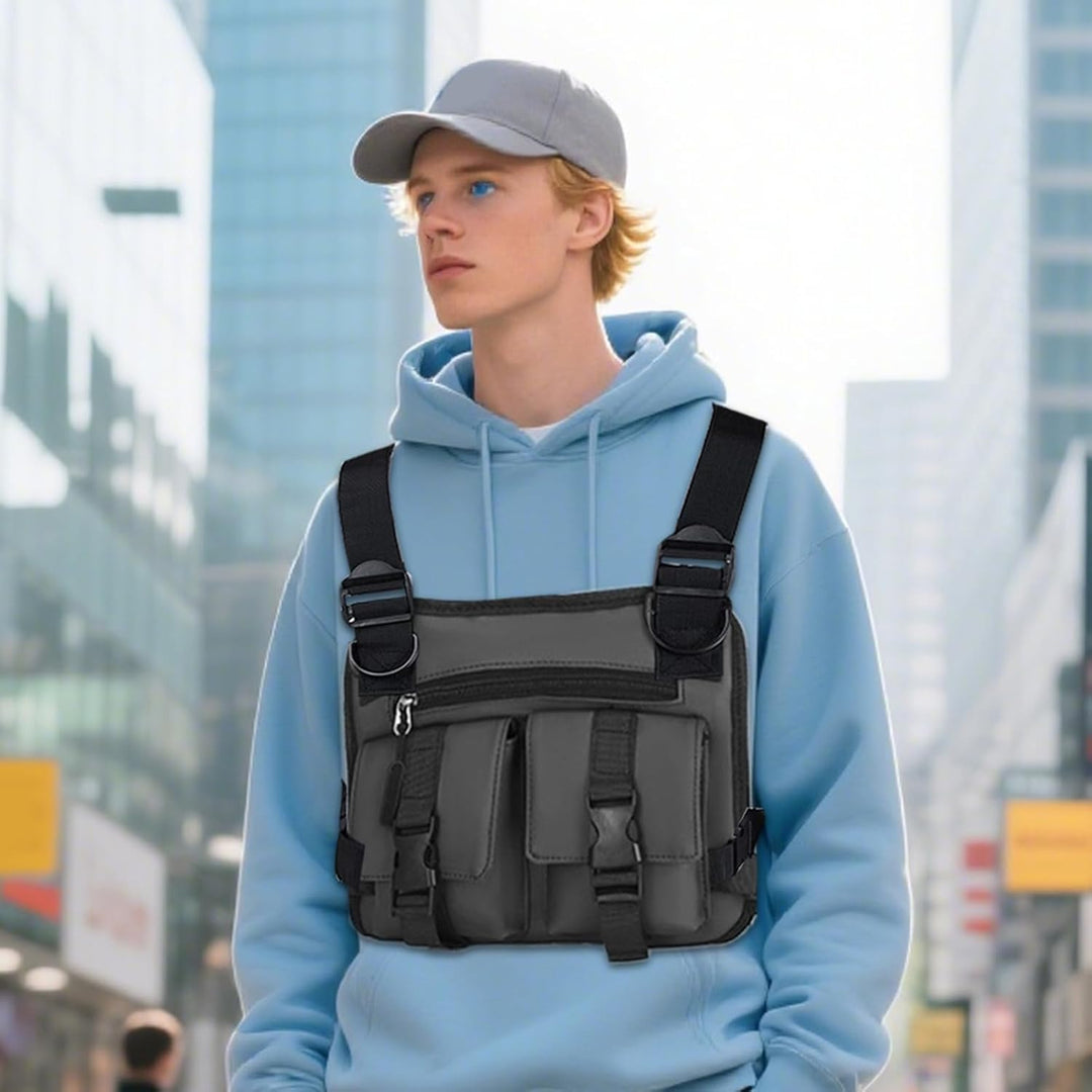 Stack of Dravon men's adjustable athletic vests, showcasing product quantity and consistent quality