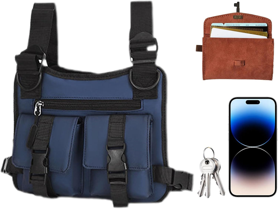 Detail of adjustable buckle on Dravon men's athletic vest, ensuring a perfect fit for running