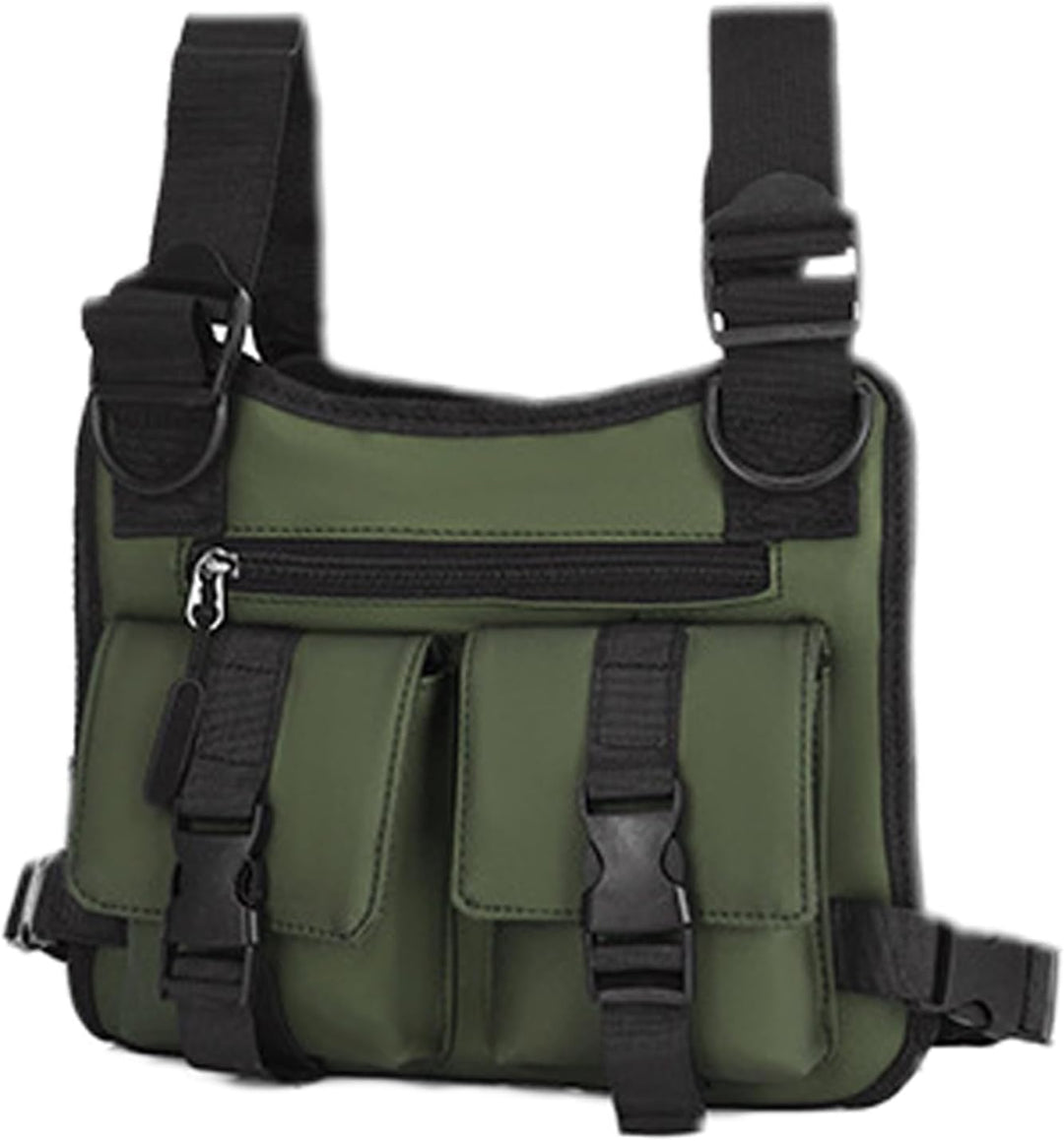 Dravon men's lightweight outdoor vest, showcasing oxford cloth texture and durable design