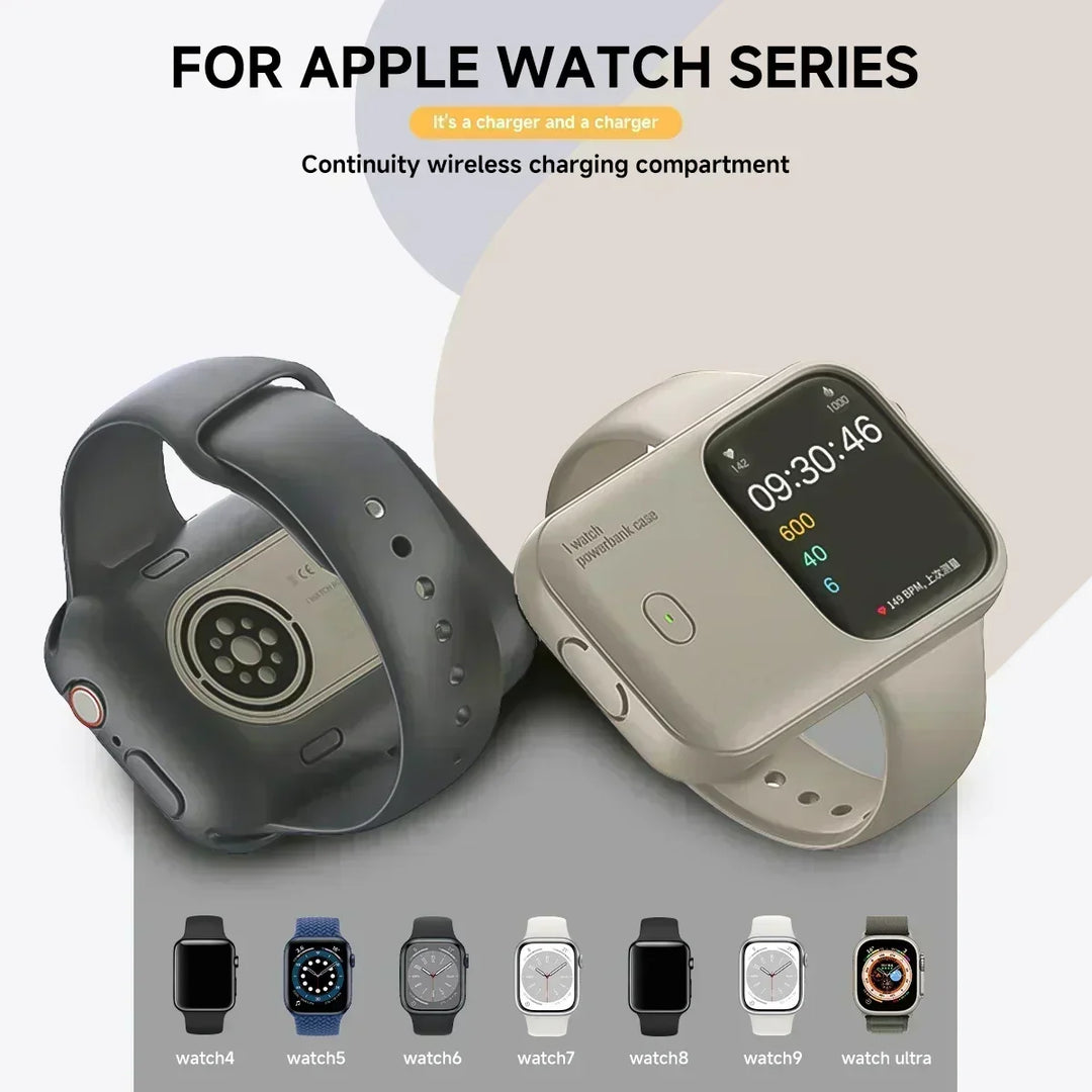 Apple Watch portable wireless charger dual pack, convenient and compact for daily use.