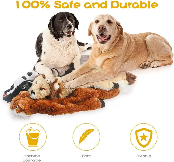 Five durable squeaky chew toys, an excellent choice for canine enrichment