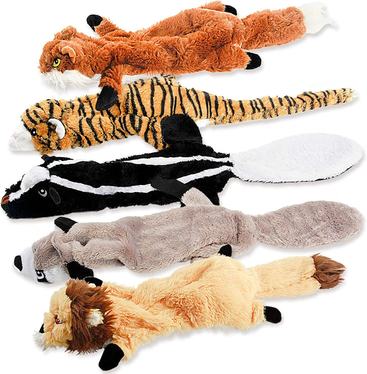 Durable squeaky stuffing-free dog toy, plush monkey chew toy for puppies & adult dogs