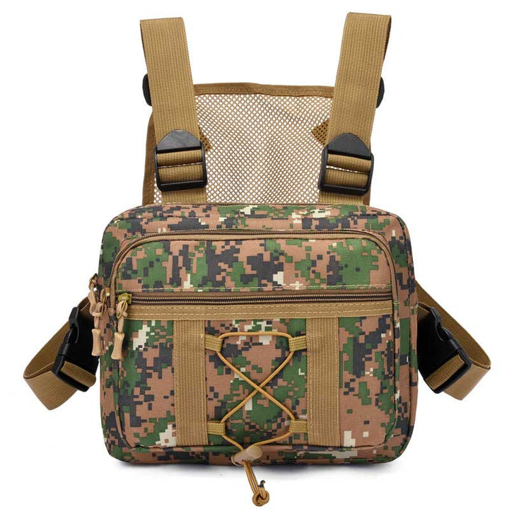Everyday carry enhanced with this durable, water-resistant tactical chest rig bag. Multi-pockets for organized storage.