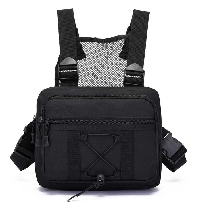 Organized outdoor gear with this multi-pocket tactical chest rig bag. Water-resistant, durable for everyday carry.