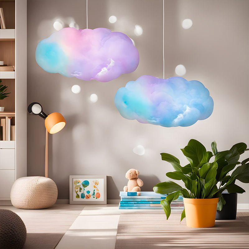 Dynamic Cloud Lightning Lamp with music sync, color control LED lighting. Perfect for atmospheric room decor & mood lighting.