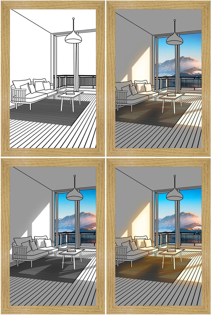 Dynamic LED lighting painting, modern wall art for ambient home decor.