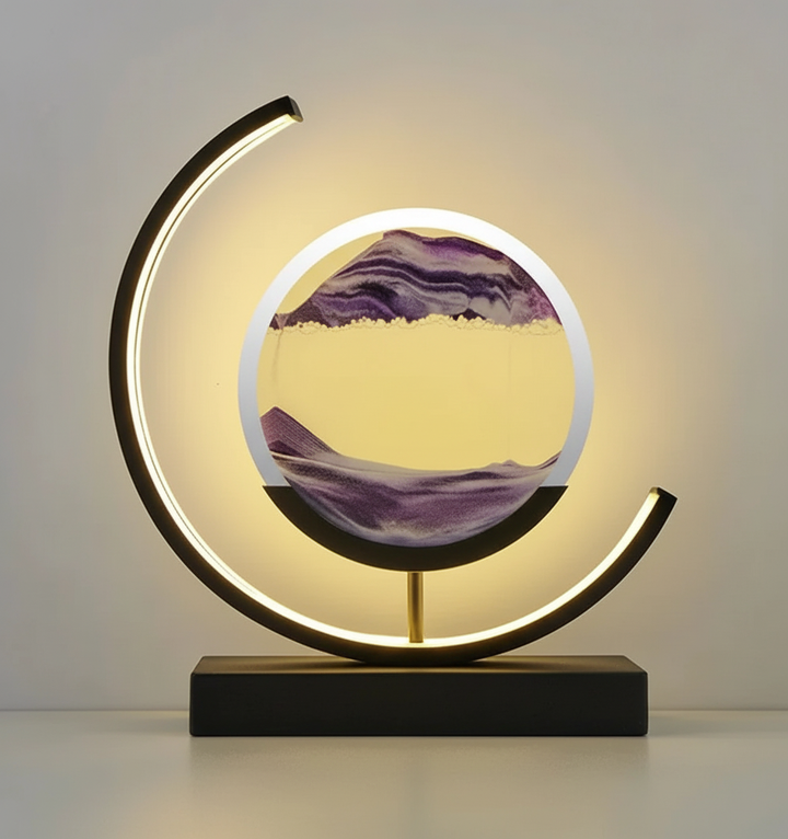 Decorative LED sand lamp, perfect unique table lamp for relaxing, decorative lighting