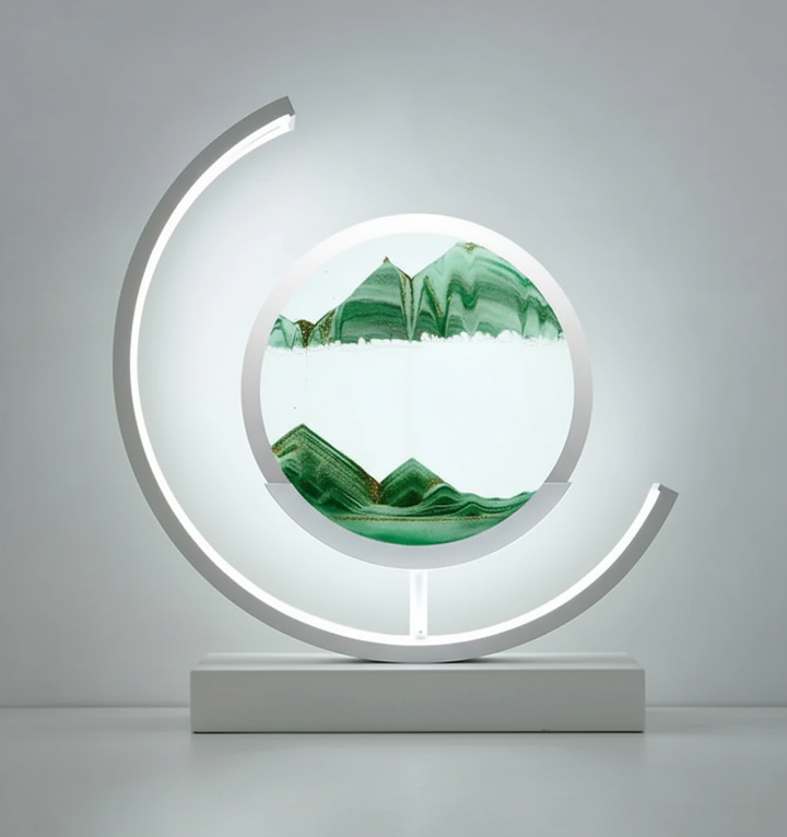 Captivating LED sand lamp, a decorative table lamp for ambient and relaxing home lighting