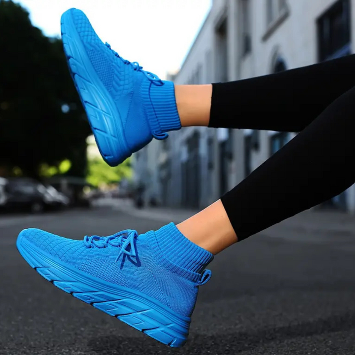 Elara women's trendy fashion sneakers. Lightweight, comfortable casual shoes with an athletic slip-on design.