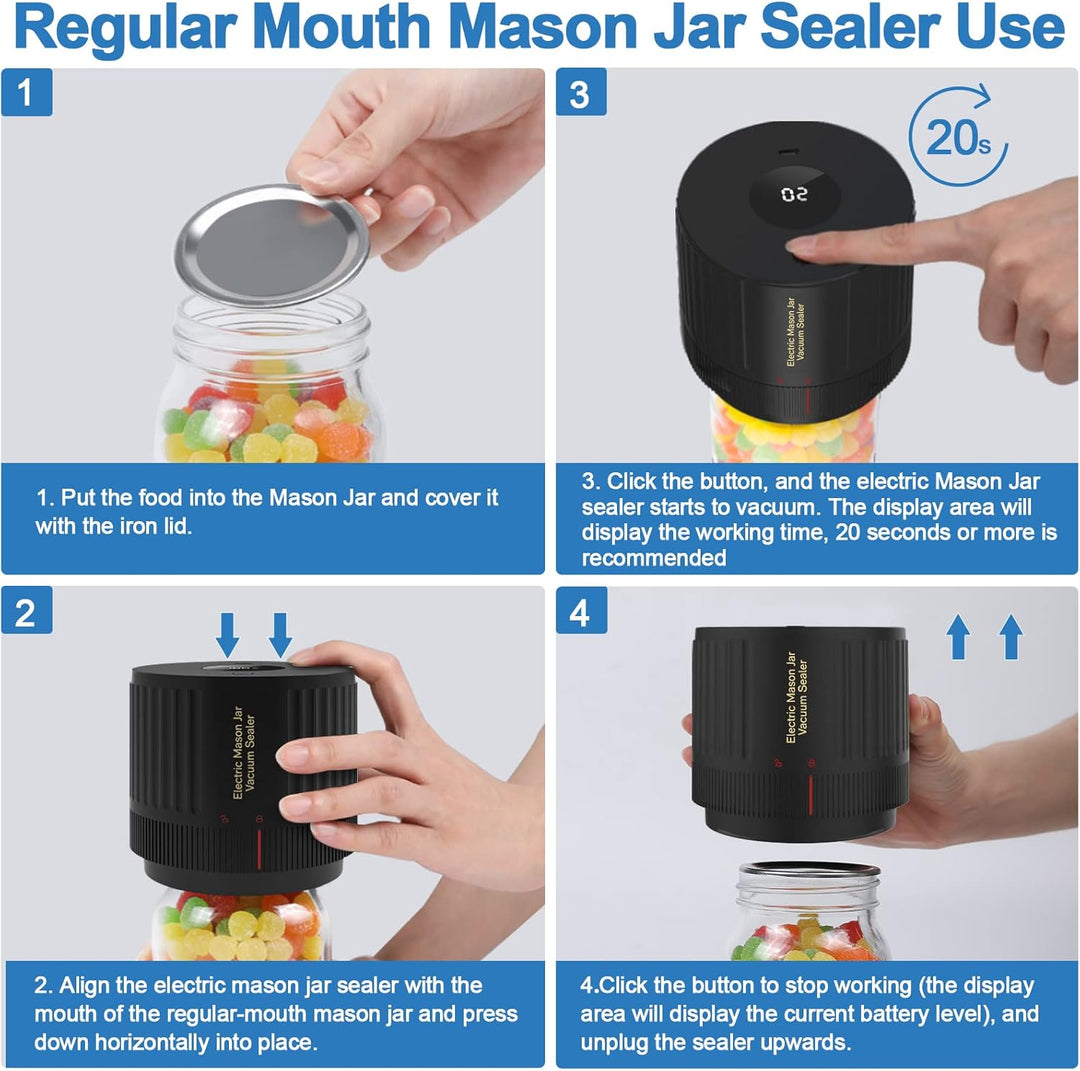Electric mason jar sealer, a must-have kitchen tool for every food preservation enthusiast