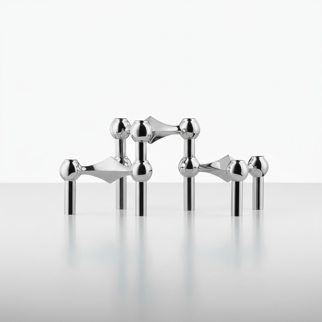 Shinexis modular candle holders, sculptural home accent, adaptable table decoration.