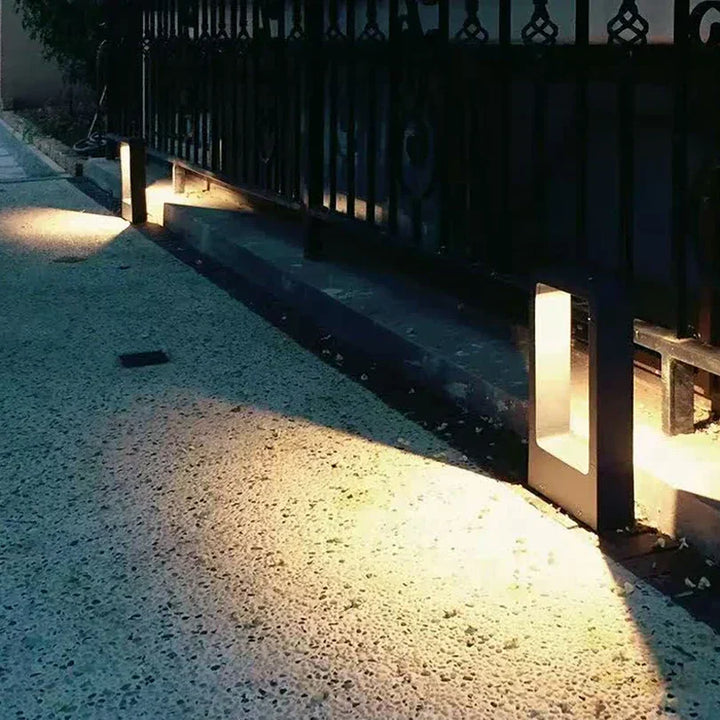 Stylish ground garden lamp, waterproof LED pathway light for elegant outdoor landscape and exterior illumination.