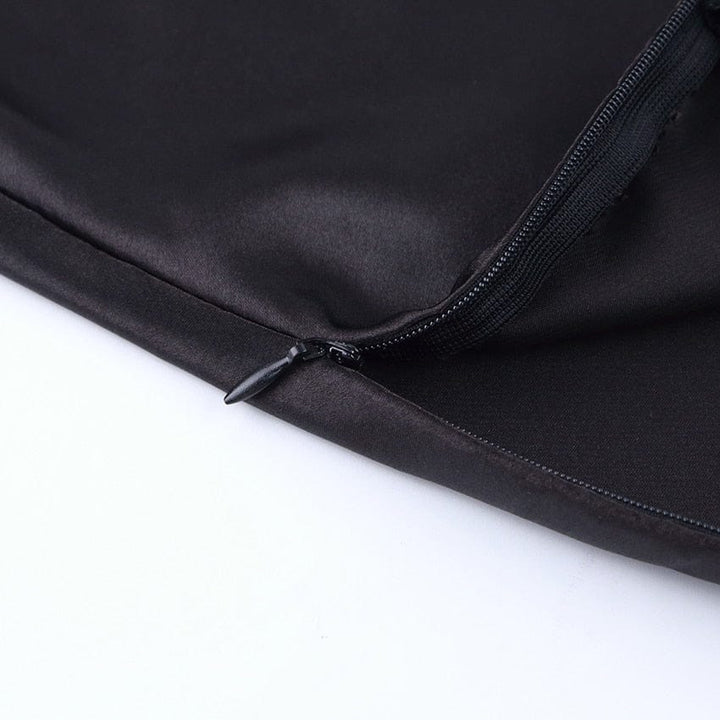 Flattering A-line high-waist midi skirt for women. Shimmering satin, elegant & comfortable for any occasion.