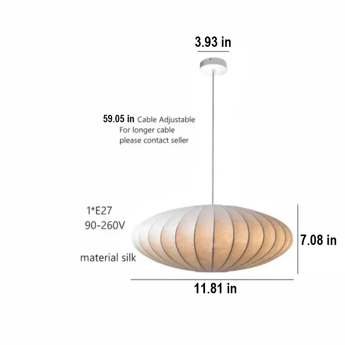 SilkCrown modern crystal pendant lamp with soft silk shade, perfect ambient ceiling light for homes.