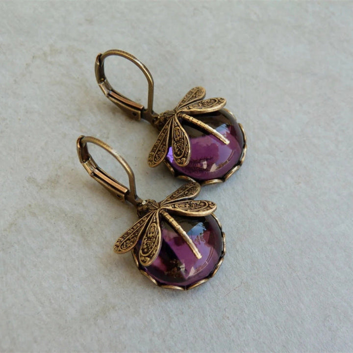 Chic vintage butterfly earrings for women, a timeless piece of elegant jewelry from the Aurora Collection.