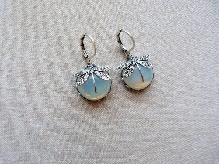 Intricate vintage butterfly stud earrings for women, elegant and romantic jewelry from the Aurora Collection.