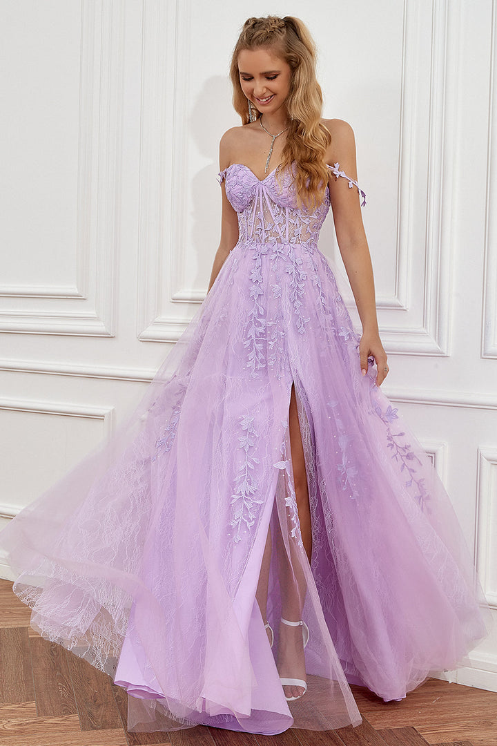Flattering women's A-line ball gown for special occasions, an elegant evening dress with a classic cut.
