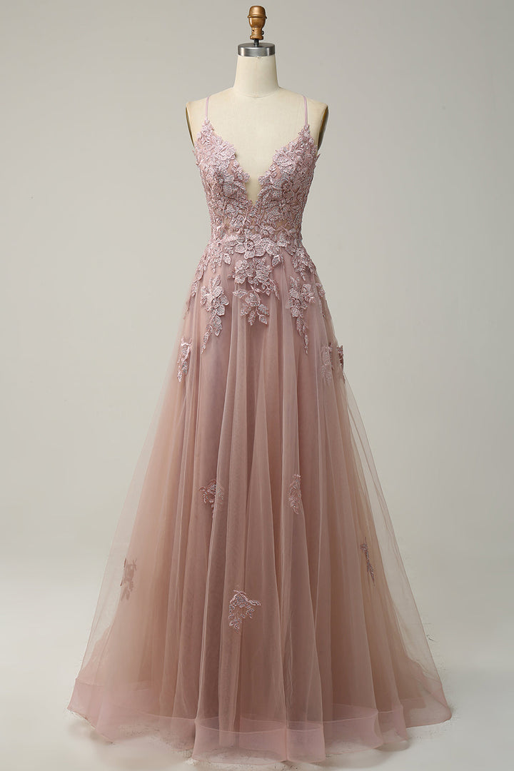 Beautiful A-Line Prom Dress, long & elegant for women's special occasions.