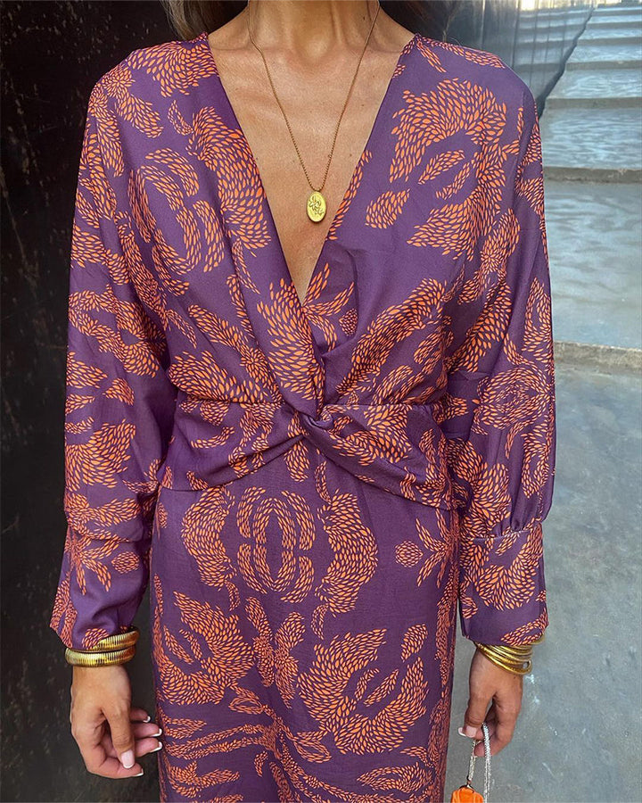 Elegant women's flowy maxi summer dress, perfect for formal occasions & wedding guests.