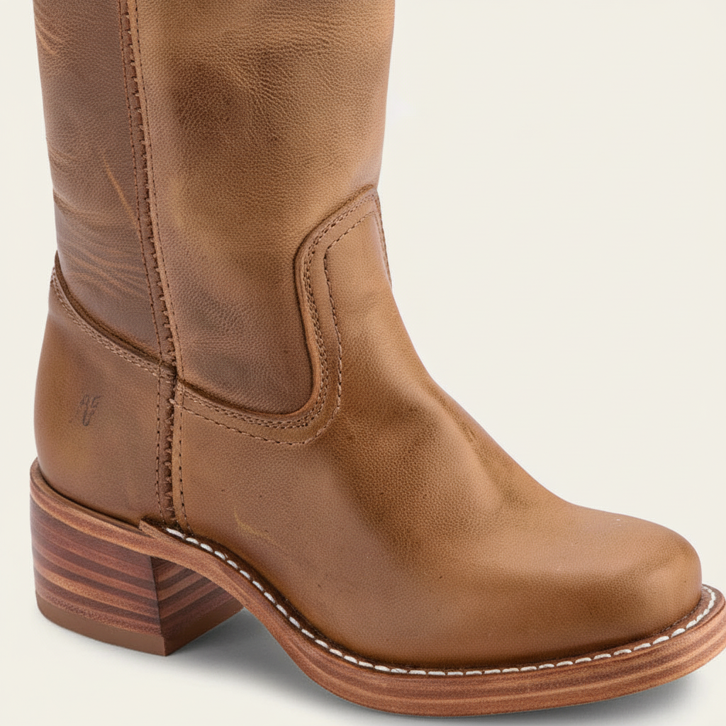Women's black leather boots, Serena, high-calf design, ideal for elegant winter outfits.