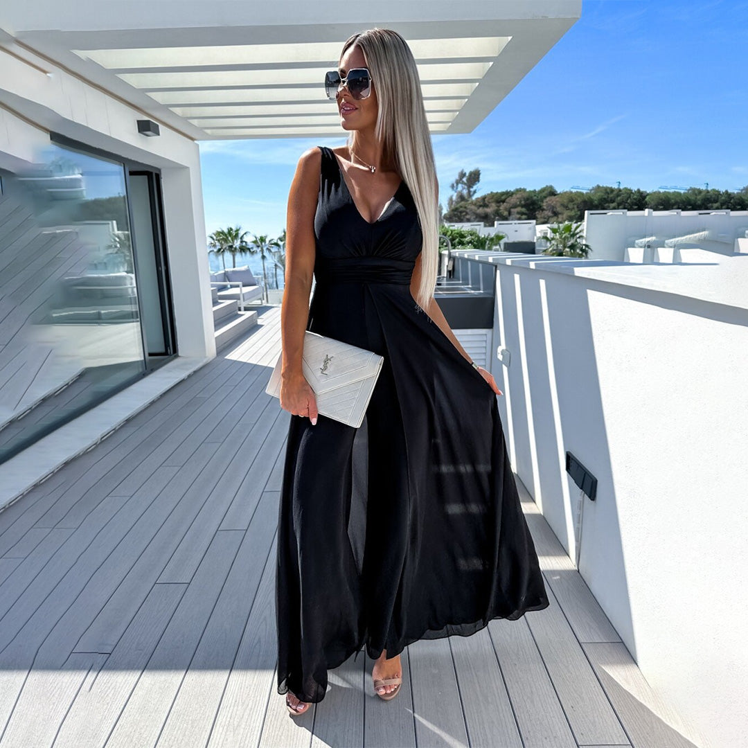 Stylish Lorena jumpsuit for women, a comfortable formal dress alternative for parties & special events.