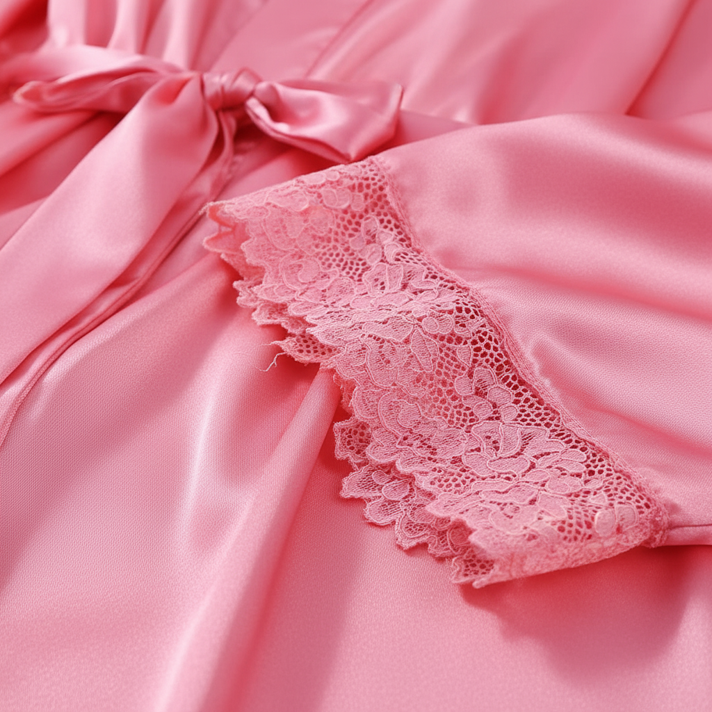 Soft housecoat for women, a long lounge robe offering elegant and comfortable wear.