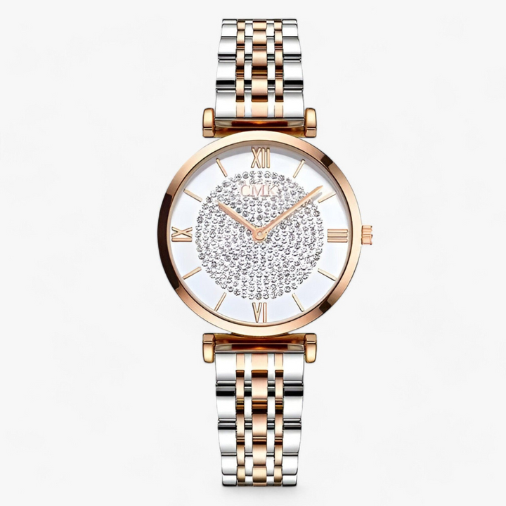 Sophisticated Seraphine women's luxury quartz wrist watch with a sleek dial & elegant minimalist design.