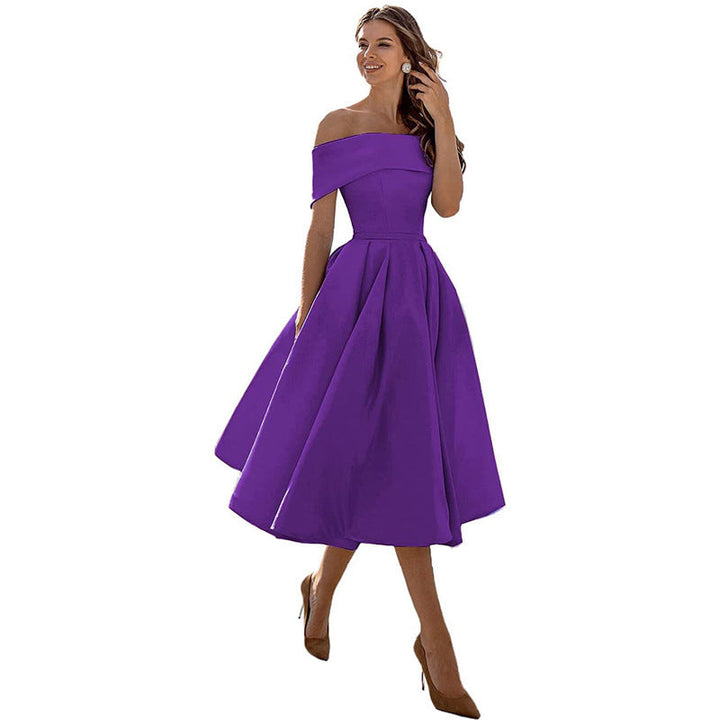 Chic women's strapless evening dress. Bodycon silhouette, ideal party wear for special occasions.