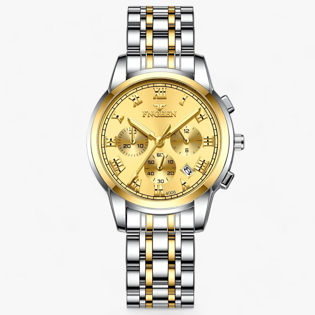 Durable women's titanium watch, water-resistant with precise quartz movement, ideal for daily wear.