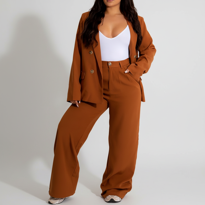 Amelie two-piece business suit, chic blazer and trousers for sophisticated office wear