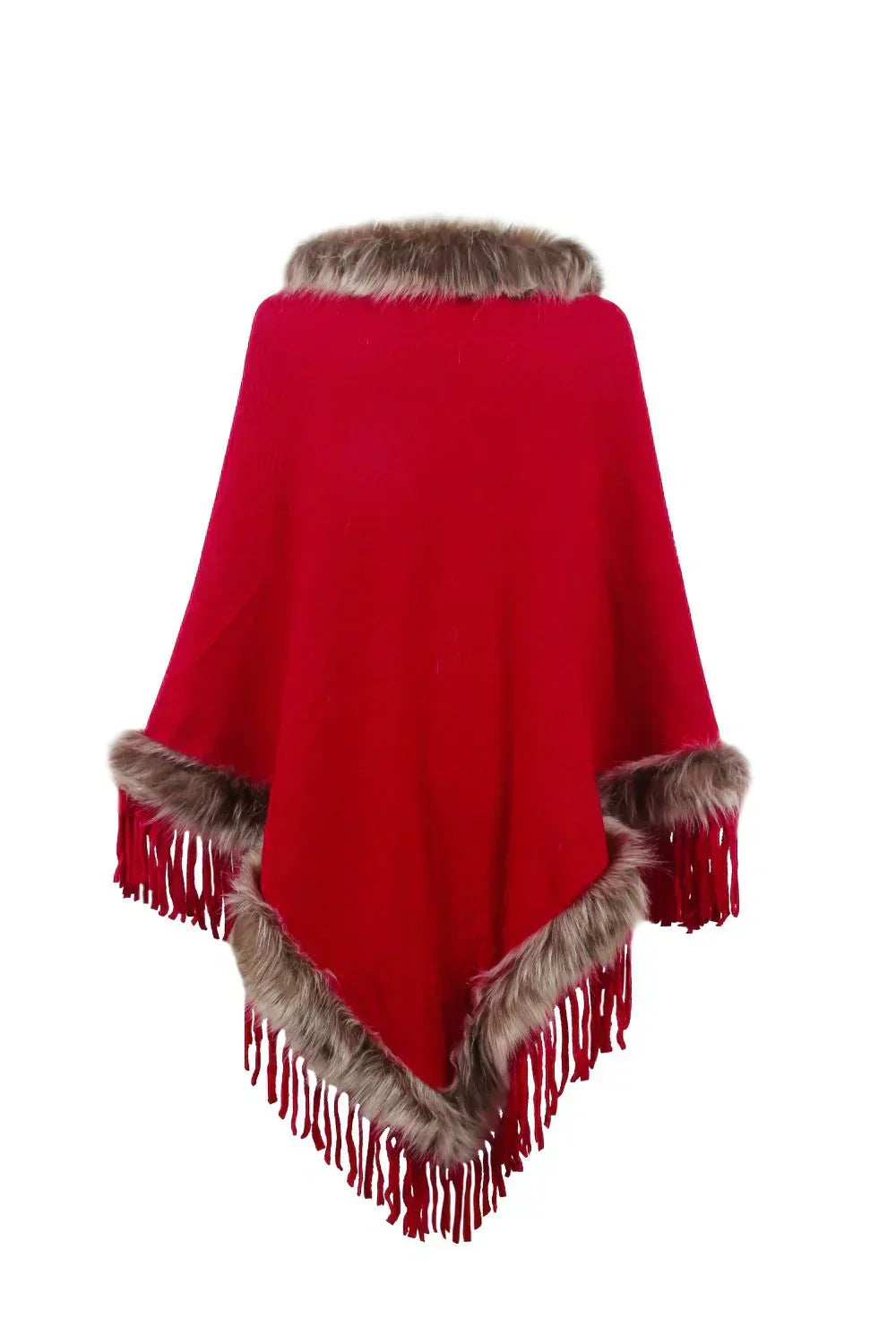 Cozy & stylish women's winter poncho. Elegant, warm, and versatile fashion wrap for cold weather.