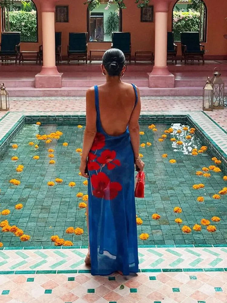 Casual yet elegant Zelda women's flowy maxi dress, a must-have for summer fashion