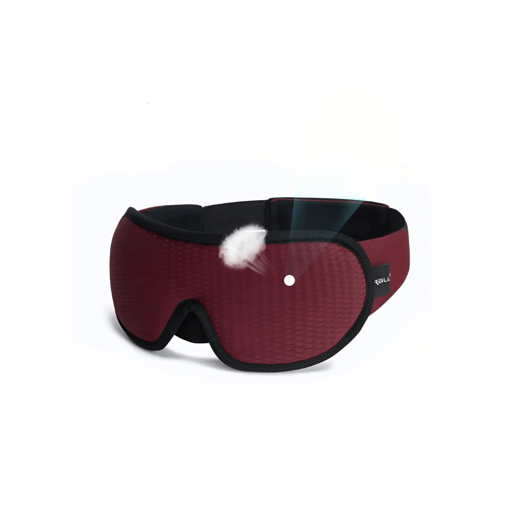 Soft, breathable ergonomic sleep mask for relaxation and deep sleep.