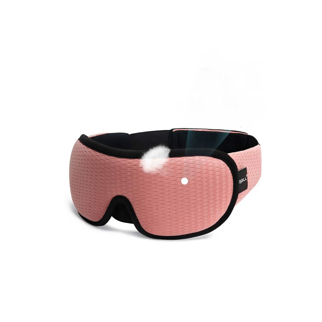 Light-blocking 3D eye mask, perfect for comfortable sleep at home or travel.