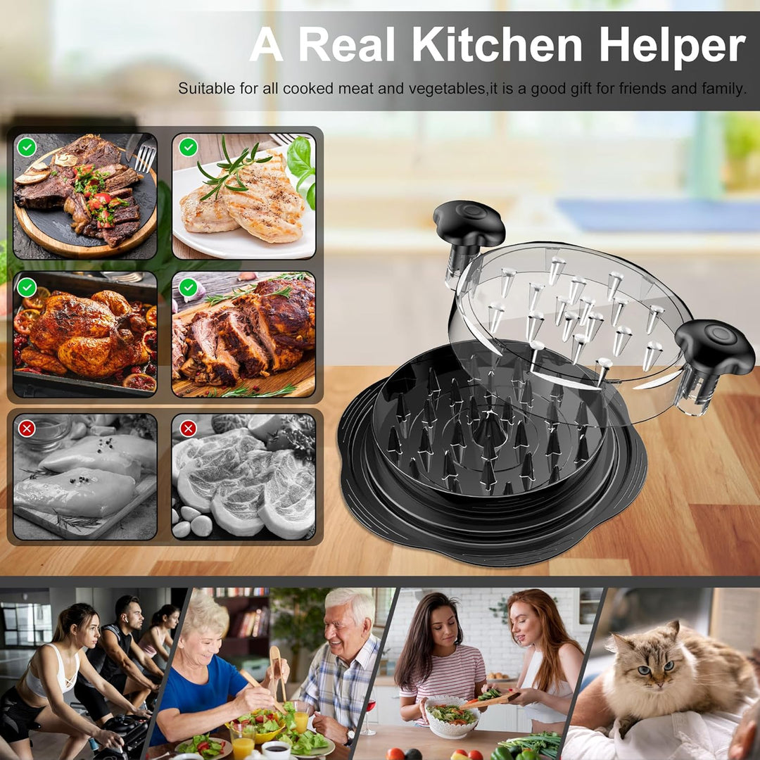 Durable, BPA-free ergonomic meat shredder tool, a must-have for BBQ enthusiasts.