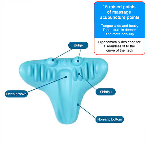Unisex ergonomic neck massage cushion for ultimate pain relief, posture correction, and full body wellness.