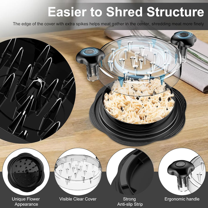 Ergonomic ErgoShredder kitchen tool, food safe plastic, ideal for cooking utensil use